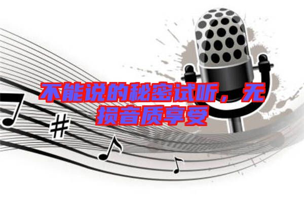不能說的秘密試聽,無損音質享受