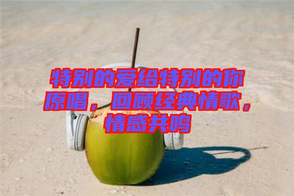 特別的愛(ài)給特別的你原唱,回顧經(jīng)典情歌,情感共鳴