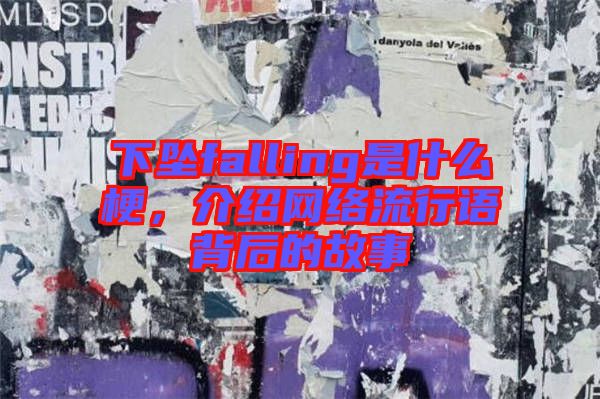 下墜falling是什么梗,介紹網絡流行語背后的故事