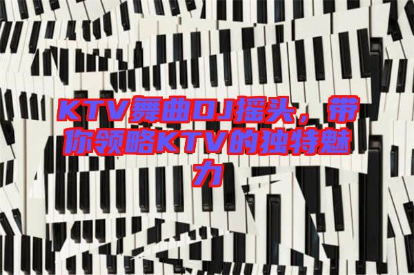 KTV舞曲DJ搖頭,帶你領略KTV的獨特魅力