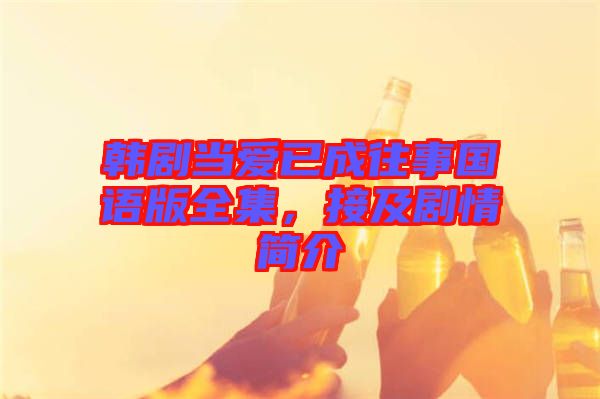 韓劇當愛已成往事國語版全集，接及劇情簡介