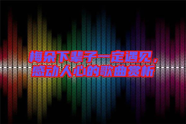 梅朵下輩子一定遇見,感動人心的歌曲賞析