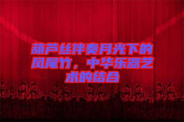 葫蘆絲伴奏月光下的鳳尾竹,中華樂器藝術的結合