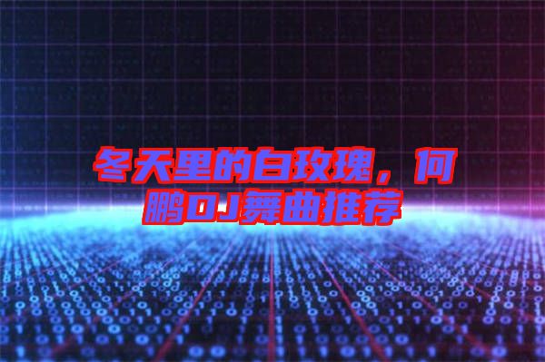 冬天里的白玫瑰,何鵬DJ舞曲推薦