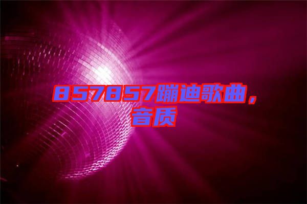 857857蹦迪歌曲,音質(zhì)