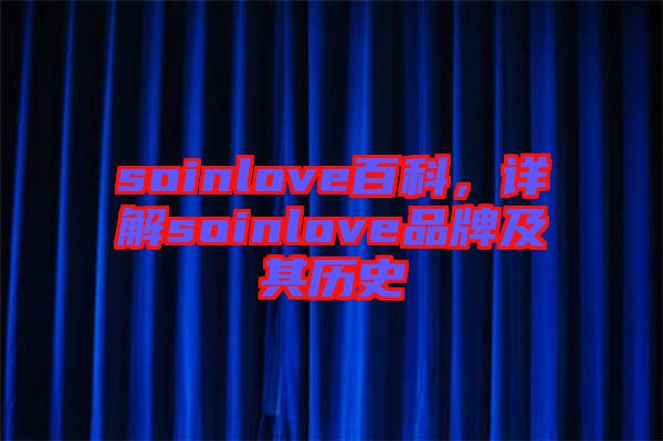 soinlove百科，詳解soinlove品牌及其歷史