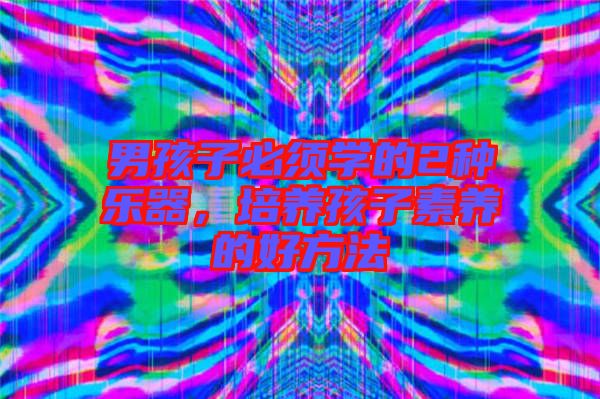 男孩子必須學的2種樂器,培養孩子素養的好方法