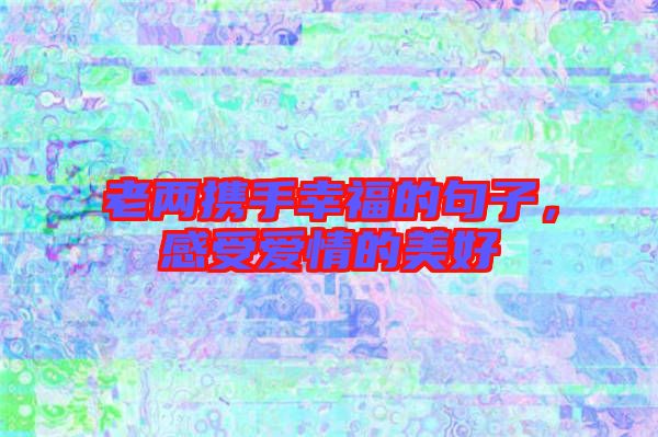 老兩攜手幸福的句子,感受愛情的美好