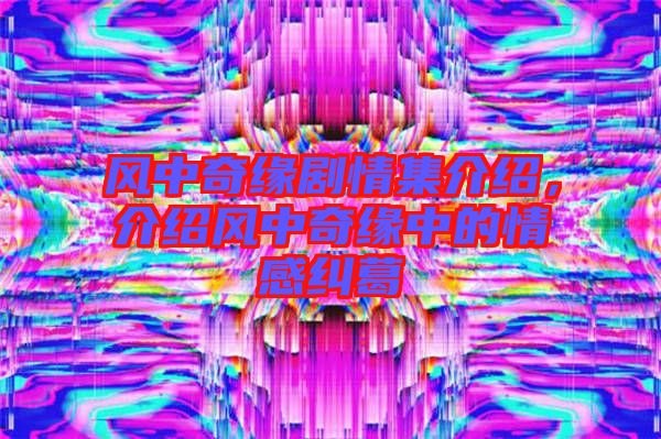 風(fēng)中奇緣劇情集介紹,介紹風(fēng)中奇緣中的情感糾葛