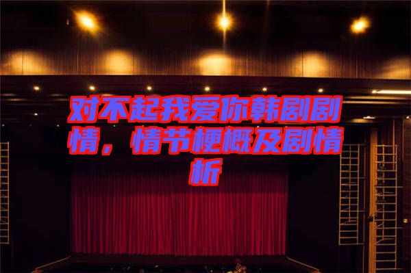 對不起我愛你韓劇劇情，情節(jié)梗概及劇情析