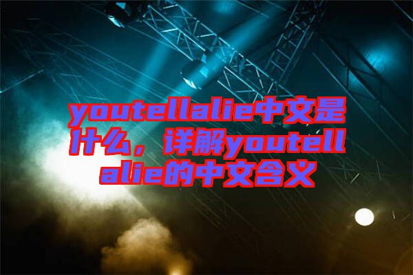 youtellalie中文是什么,詳解youtellalie的中文含義