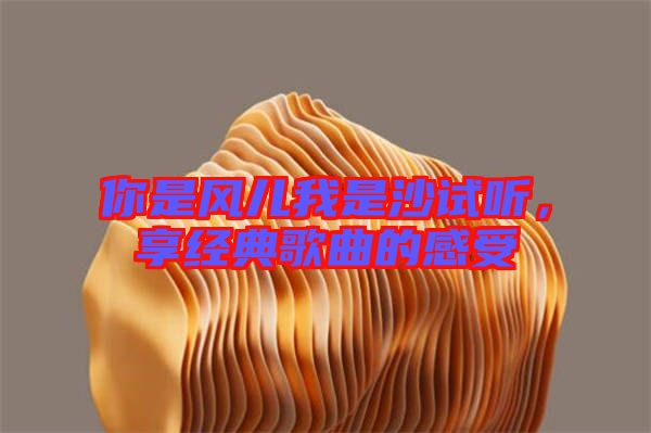 你是風兒我是沙試聽,享經(jīng)典歌曲的感受
