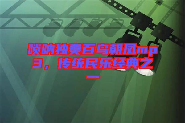 嗩吶獨(dú)奏百鳥朝鳳mp3,傳統(tǒng)民樂經(jīng)典之一