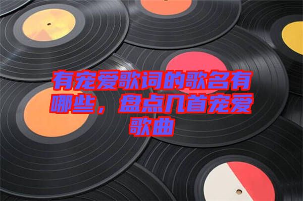 有寵愛歌詞的歌名有哪些，盤點幾首寵愛歌曲