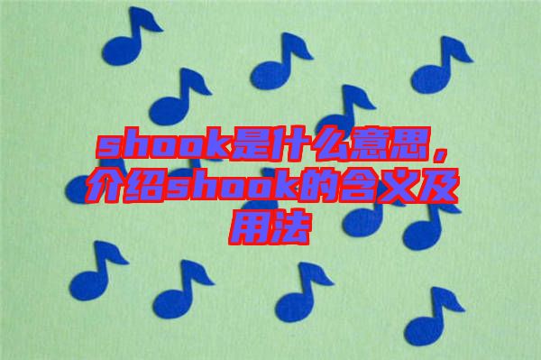 shook是什么意思,介紹shook的含義及用法