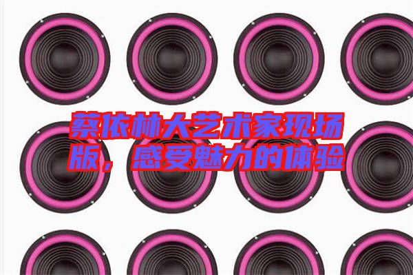 蔡依林大藝術(shù)家現(xiàn)場版,感受魅力的體驗