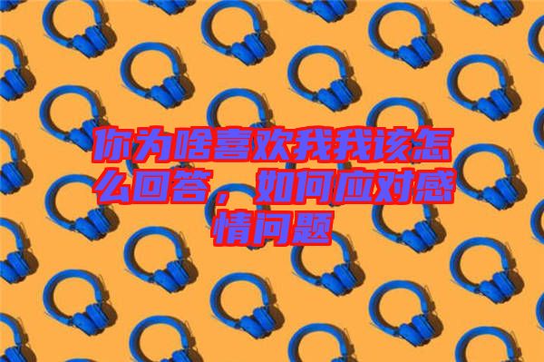 你為啥喜歡我我該怎么回答,如何應(yīng)對(duì)感情問題