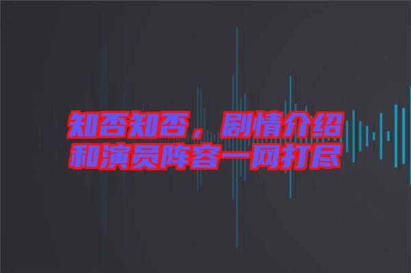 知否知否,劇情介紹和演員陣容一網打盡