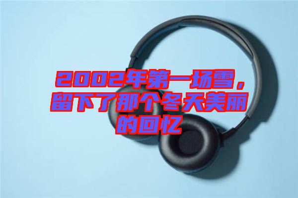 2002年第一場雪,留下了那個冬天美麗的回憶