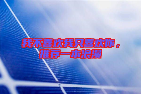 我不喜歡我只喜歡你,推薦一本浪漫