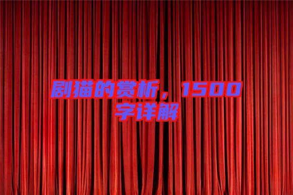 劇貓的賞析,1500字詳解
