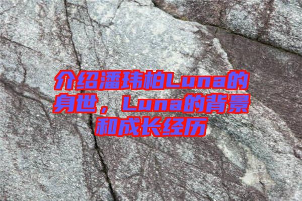 介紹潘瑋柏Luna的身世,Luna的背景和成長經歷