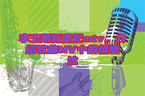 李玉剛新貴妃mtv,介紹歌曲MV中的情感達