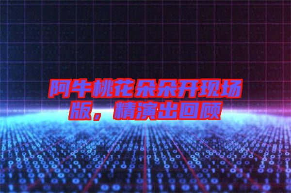 阿牛桃花朵朵開現(xiàn)場版,精演出回顧