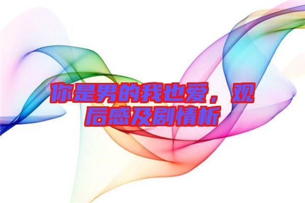 你是男的我也愛,觀后感及劇情析