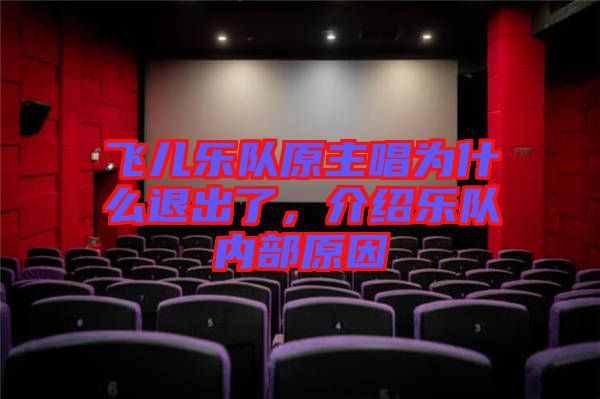 飛兒樂隊原主唱為什么退出了,介紹樂隊內部原因