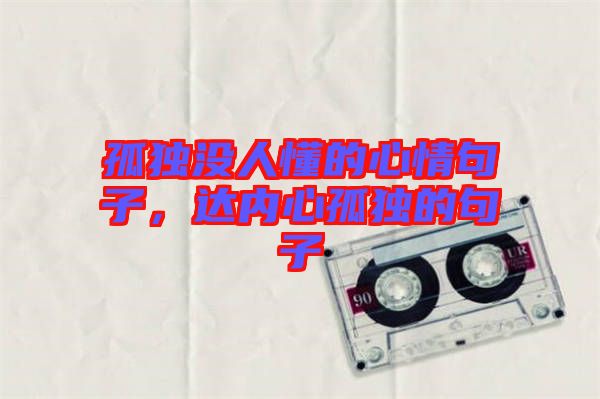 孤獨沒人懂的心情句子,達內(nèi)心孤獨的句子