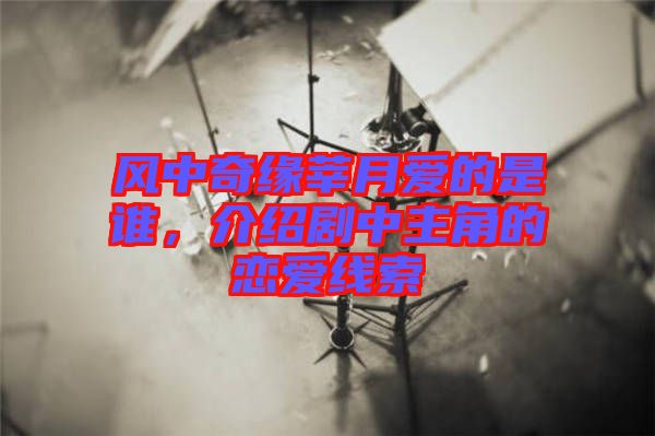 風中奇緣莘月愛的是誰,介紹劇中主角的戀愛線索