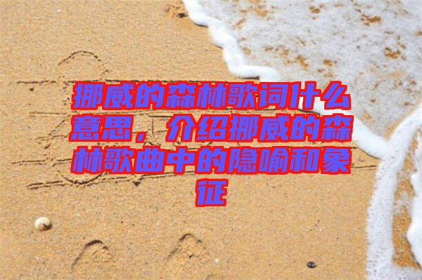 挪威的森林歌詞什么意思，介紹挪威的森林歌曲中的隱喻和象征