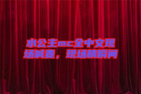 水公主mc全中文現場喊麥,現場精瞬間