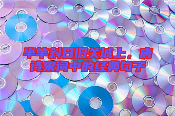 半竿斜日舊關城上,唐詩宋詞中的經典句子