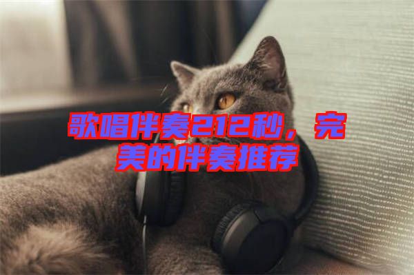 歌唱伴奏212秒,完美的伴奏推薦