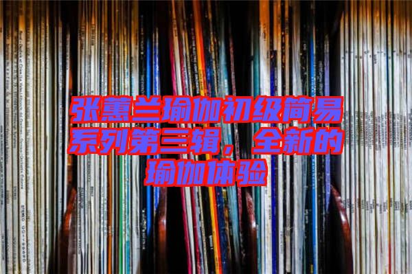 張蕙蘭瑜伽初級簡易系列第三輯,全新的瑜伽體驗