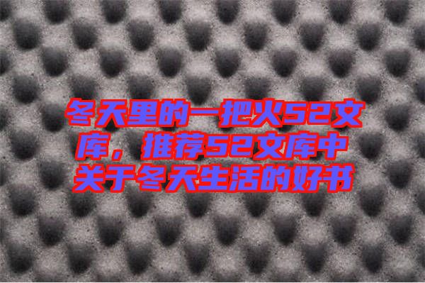 冬天里的一把火52文庫,推薦52文庫中關于冬天生活的好書