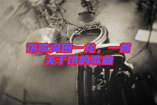 餅歌詞田一龍,一首關于餅的歌曲