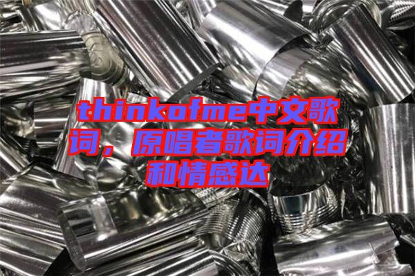 thinkofme中文歌詞,原唱者歌詞介紹和情感達