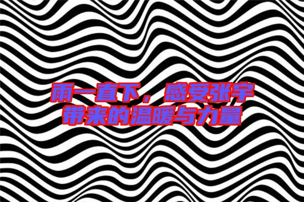 雨一直下,感受張宇帶來的溫暖與力量