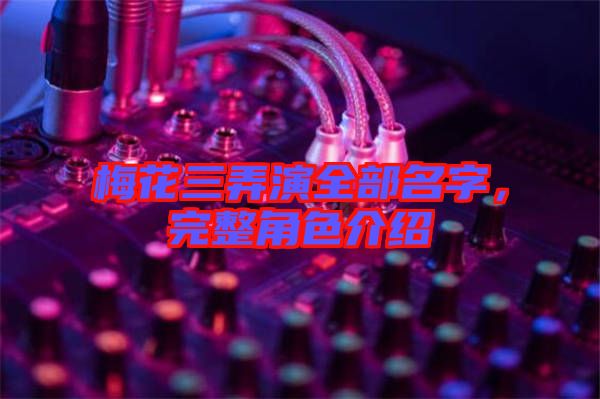 梅花三弄演全部名字,完整角色介紹