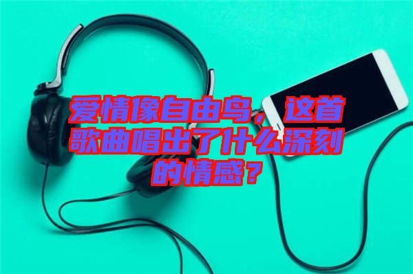 愛情像自由鳥,這首歌曲唱出了什么深刻的情感?