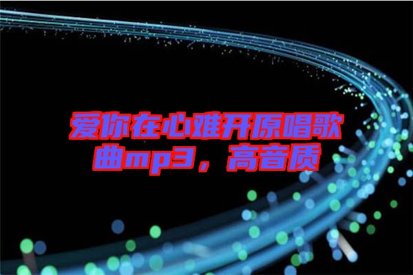 愛你在心難開原唱歌曲mp3,高音質(zhì)