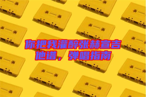 你把我灌醉張赫宣吉他譜,彈唱指南