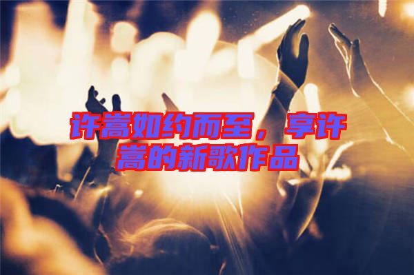 許嵩如約而至,享許嵩的新歌作品