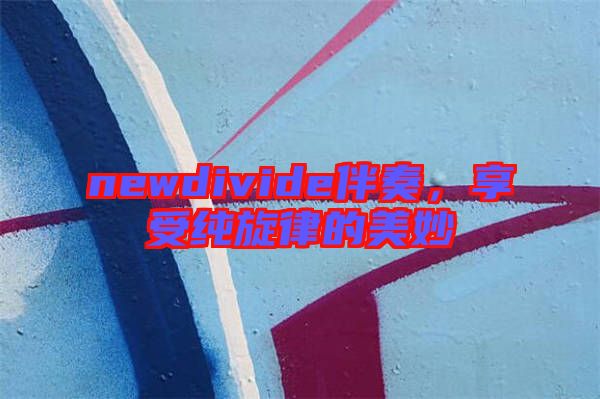 newdivide伴奏,享受純旋律的美妙