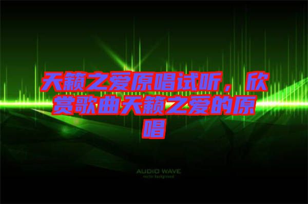 天籟之愛原唱試聽，欣賞歌曲天籟之愛的原唱