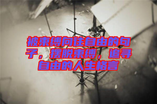 被束縛向往自由的句子,擺脫束縛,追尋自由的人生格言