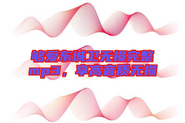 夠愛東城衛(wèi)無損完整mp3,享高音質(zhì)無損